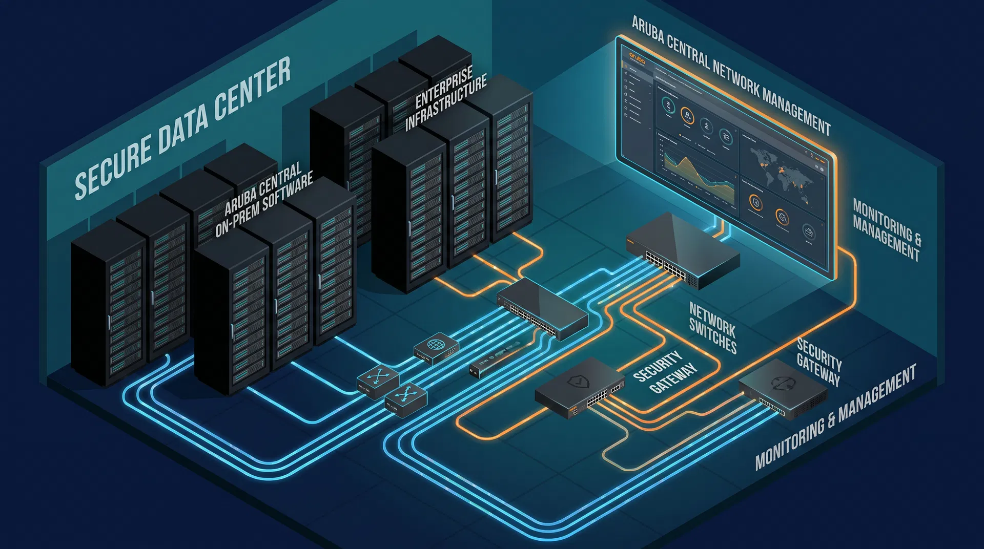 Aruba Central On-Premises: Dezentralisierte Netzwerkverwaltung